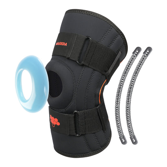 "Knäskydd med sidostöd – stabilitet vid padel, fotboll, träning"