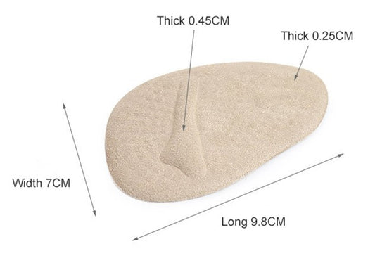 Framfotsinlägg i mjuk gel för damsko