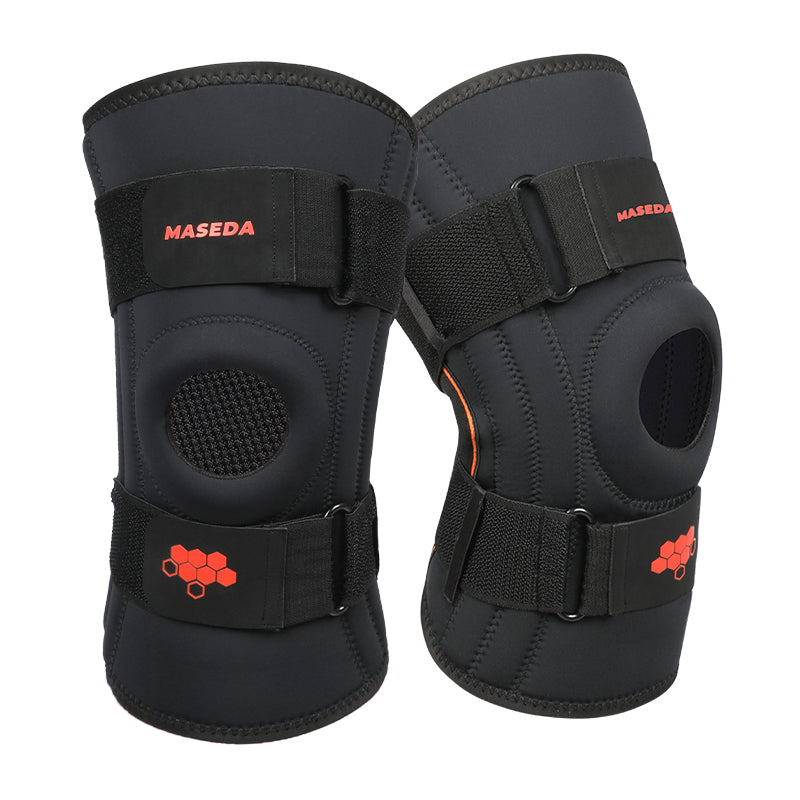 "Knäskydd med sidostöd – stabilitet vid fotboll, skidåkning och träning"