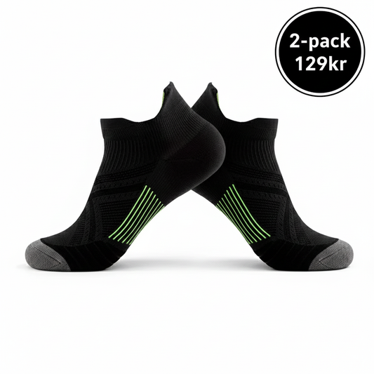 2-pack kort strumpa med kompression