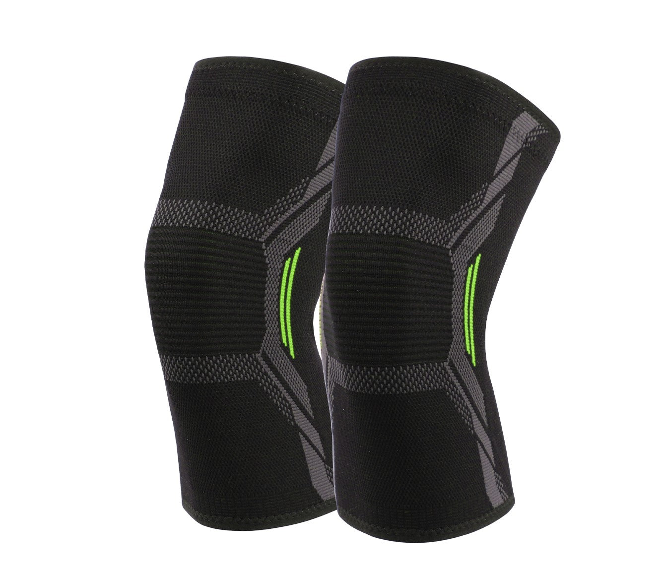 "Elastiskt knäskydd med kompression – svart färg"