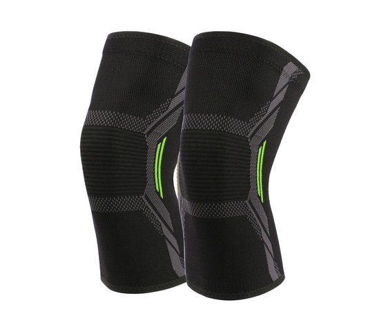 "Elastiskt knäskydd med kompression – svart färg"