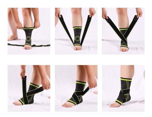 Fotstöd med flexibla band