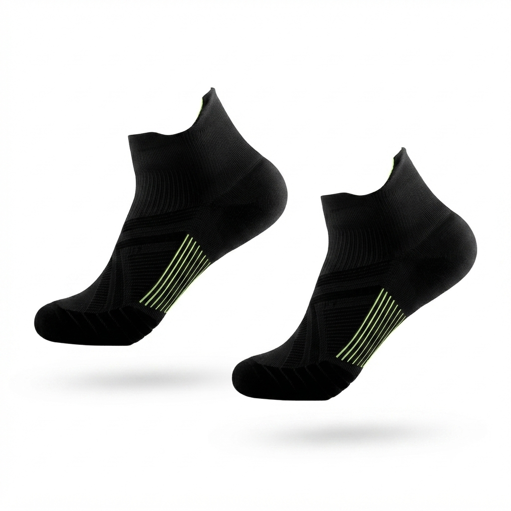 Korta svarta sportstrumpor i 2-pack