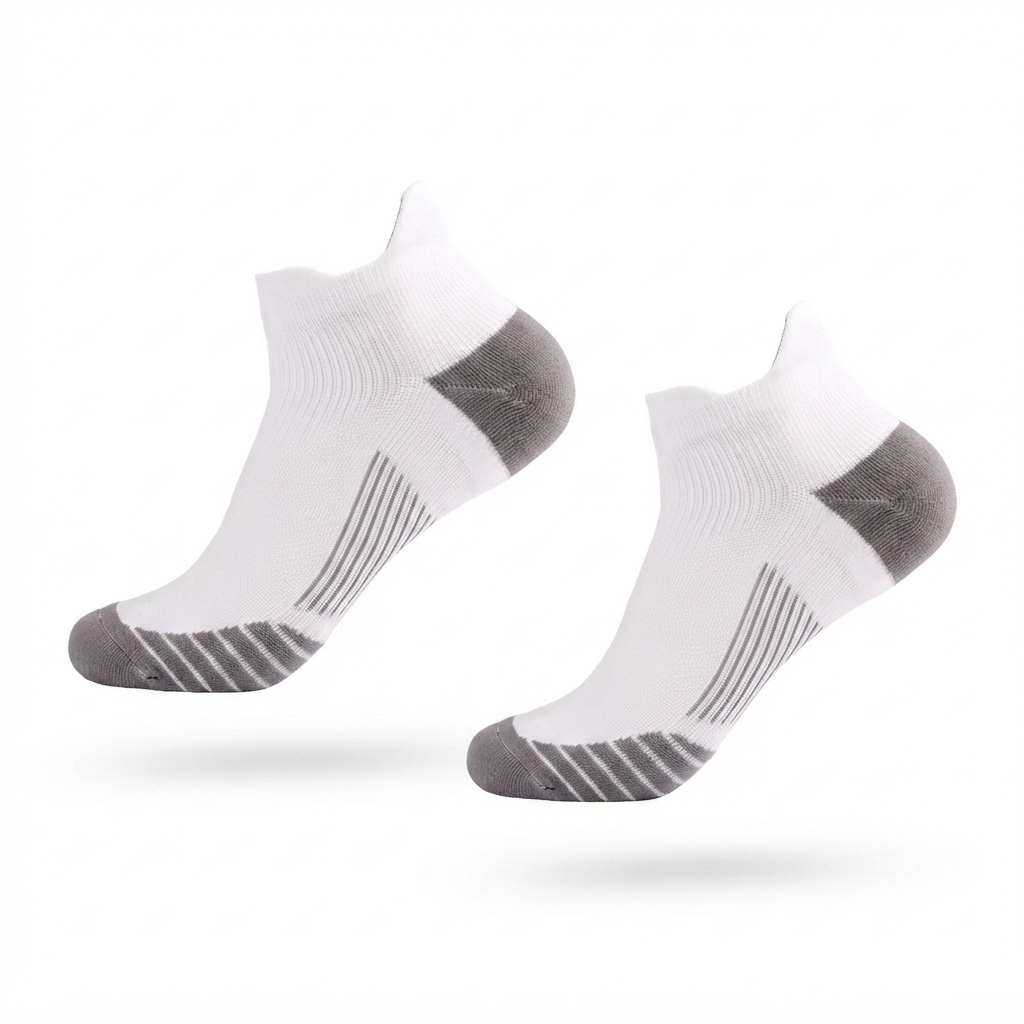 Korta vita sportstrumpor i 2-pack