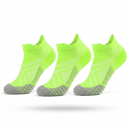 Korta gröna sportstrumpor i 3-pack