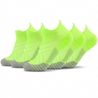 Korta grönda sportstrumpor i 5-pack