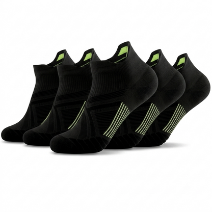Korta svarta sportstrumpor i 5-pack